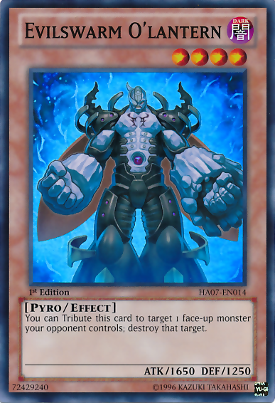 Evilswarm O'lantern [HA07-EN014] Super Rare | Odin's Place