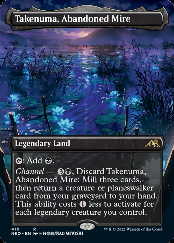 Takenuma, Abandoned Mire (Borderless Alternate Art) [Kamigawa: Neon Dynasty] | Odin's Place