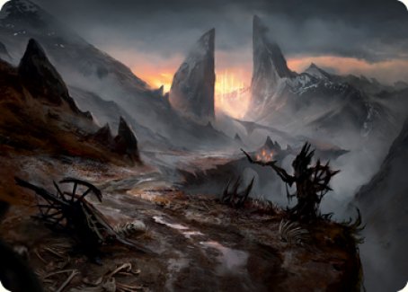 Haunted Ridge Art Card [Innistrad: Midnight Hunt Art Series] | Odin's Place