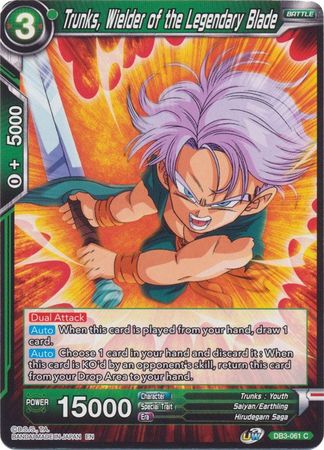 Trunks, Wielder of the Legendary Blade (DB3-061) [Giant Force] | Odin's Place