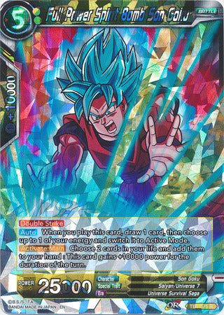Full Power Spirit Bomb Son Goku (Shatterfoil) (TB1-075) [Dragon Brawl] | Odin's Place