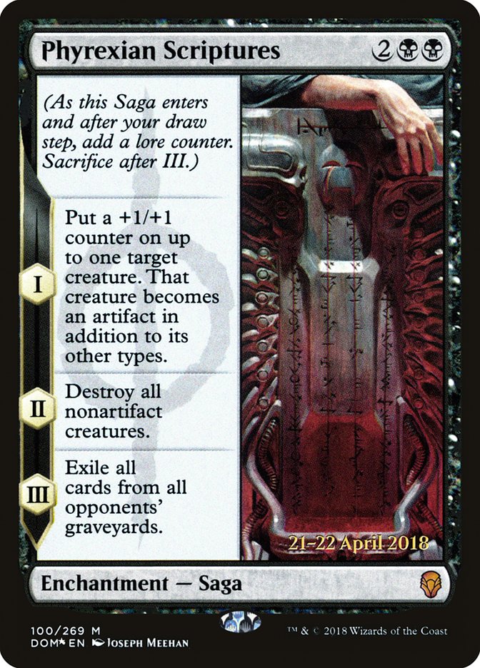 Phyrexian Scriptures (100) [Dominaria Prerelease Promos] | Odin's Place