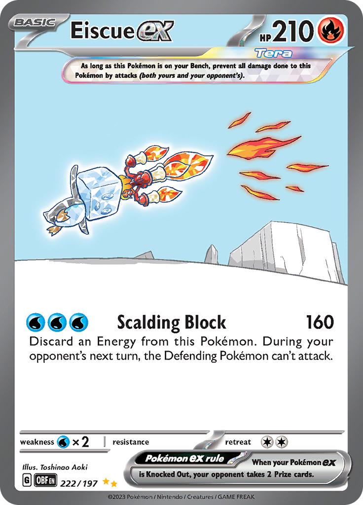 Eiscue ex (222/197) [Scarlet & Violet: Obsidian Flames] | Odin's Place