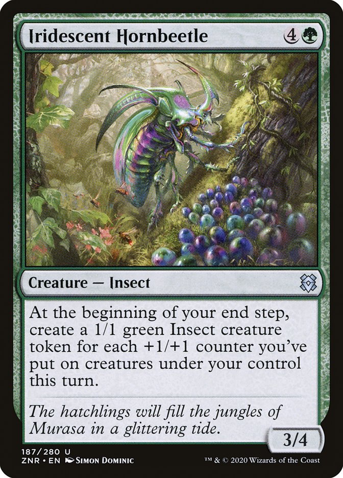 Iridescent Hornbeetle [Zendikar Rising] | Odin's Place