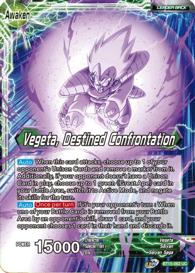 Vegeta // Vegeta, Destined Confrontation (BT15-062) [Saiyan Showdown] | Odin's Place