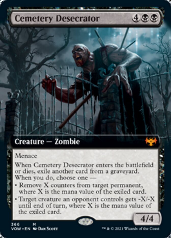 Cemetery Desecrator (Extended Art) [Innistrad: Crimson Vow] | Odin's Place