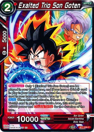 Exalted Trio Son Goten (BT7-009) [Assault of the Saiyans] | Odin's Place