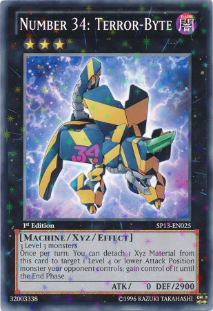 Number 34: Terror-Byte [SP13-EN025] Starfoil Rare | Odin's Place