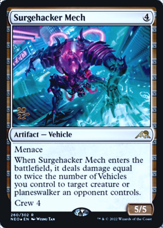 Surgehacker Mech [Kamigawa: Neon Dynasty Prerelease Promos] | Odin's Place