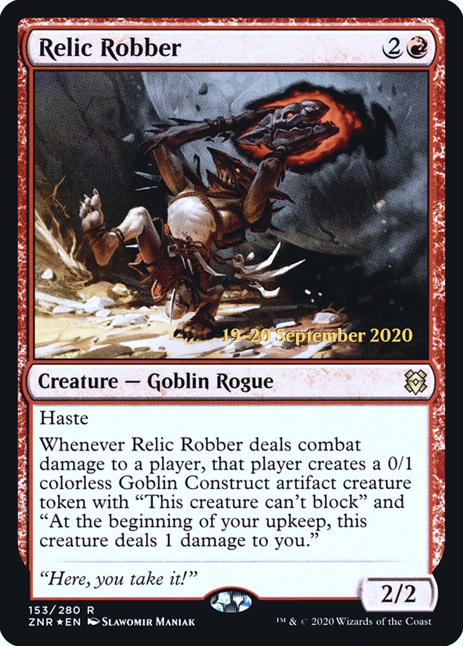 Relic Robber [Zendikar Rising Prerelease Promos] | Odin's Place