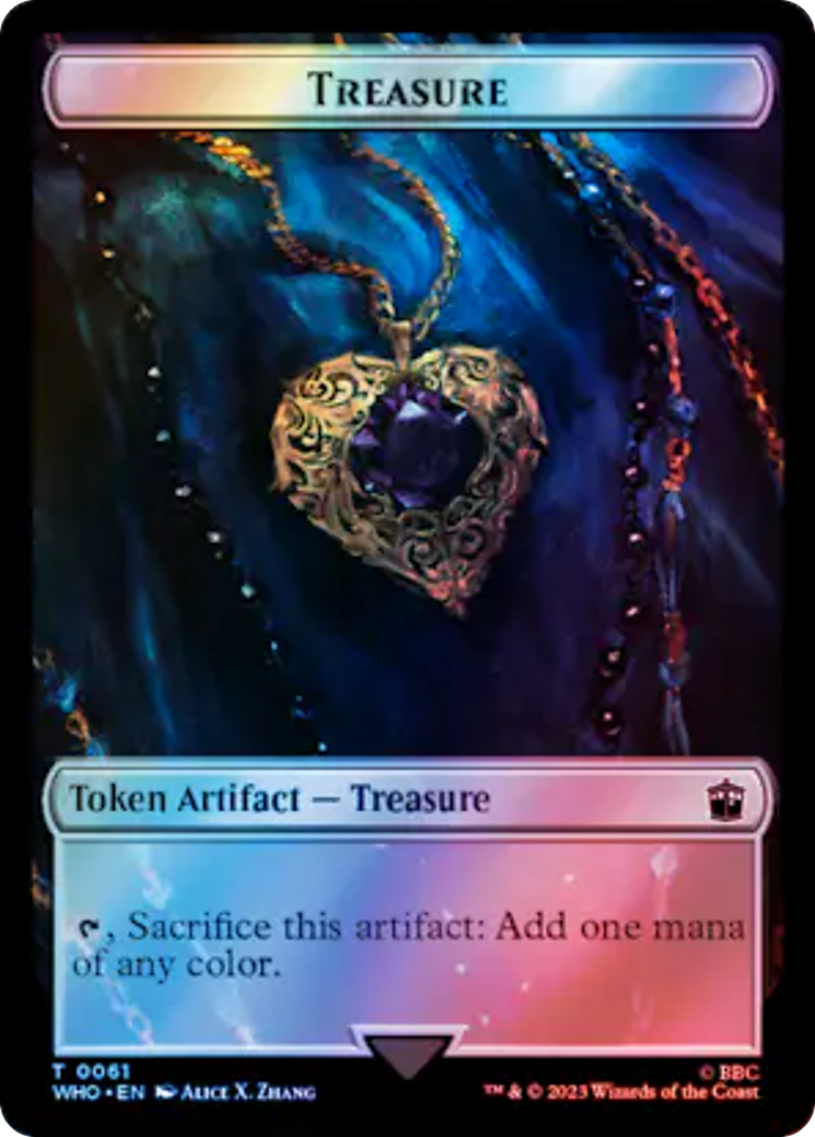 Alien // Treasure (0061) Double-Sided Token (Surge Foil) [Doctor Who Tokens] | Odin's Place