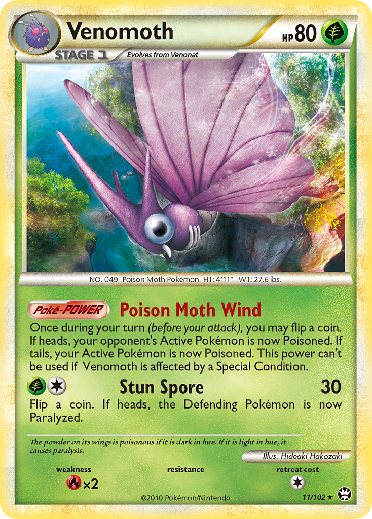 Venomoth (11/102) [HeartGold & SoulSilver: Triumphant] | Odin's Place