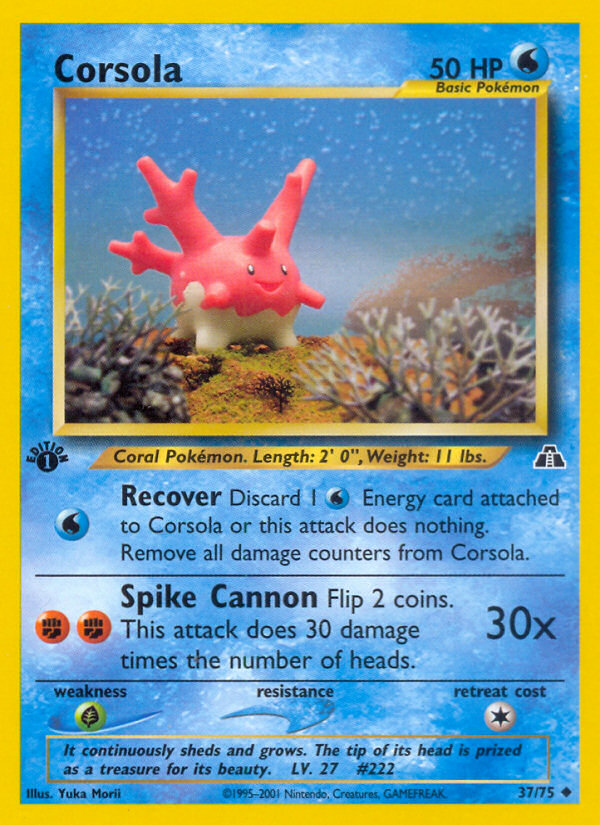 Corsola (37/75) [Neo Discovery 1st Edition] | Odin's Place