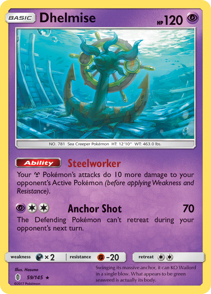 Dhelmise (59/145) [Sun & Moon: Guardians Rising] | Odin's Place