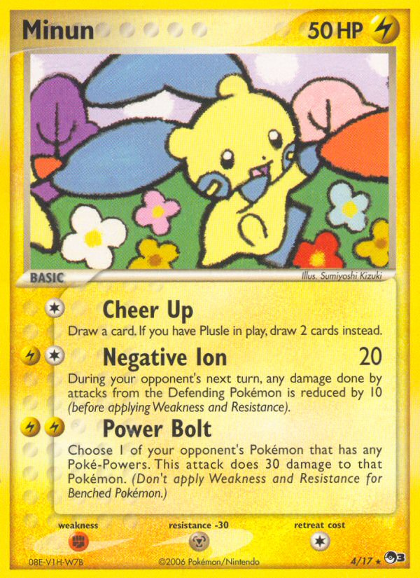 Minun (4/17) [POP Series 3] | Odin's Place