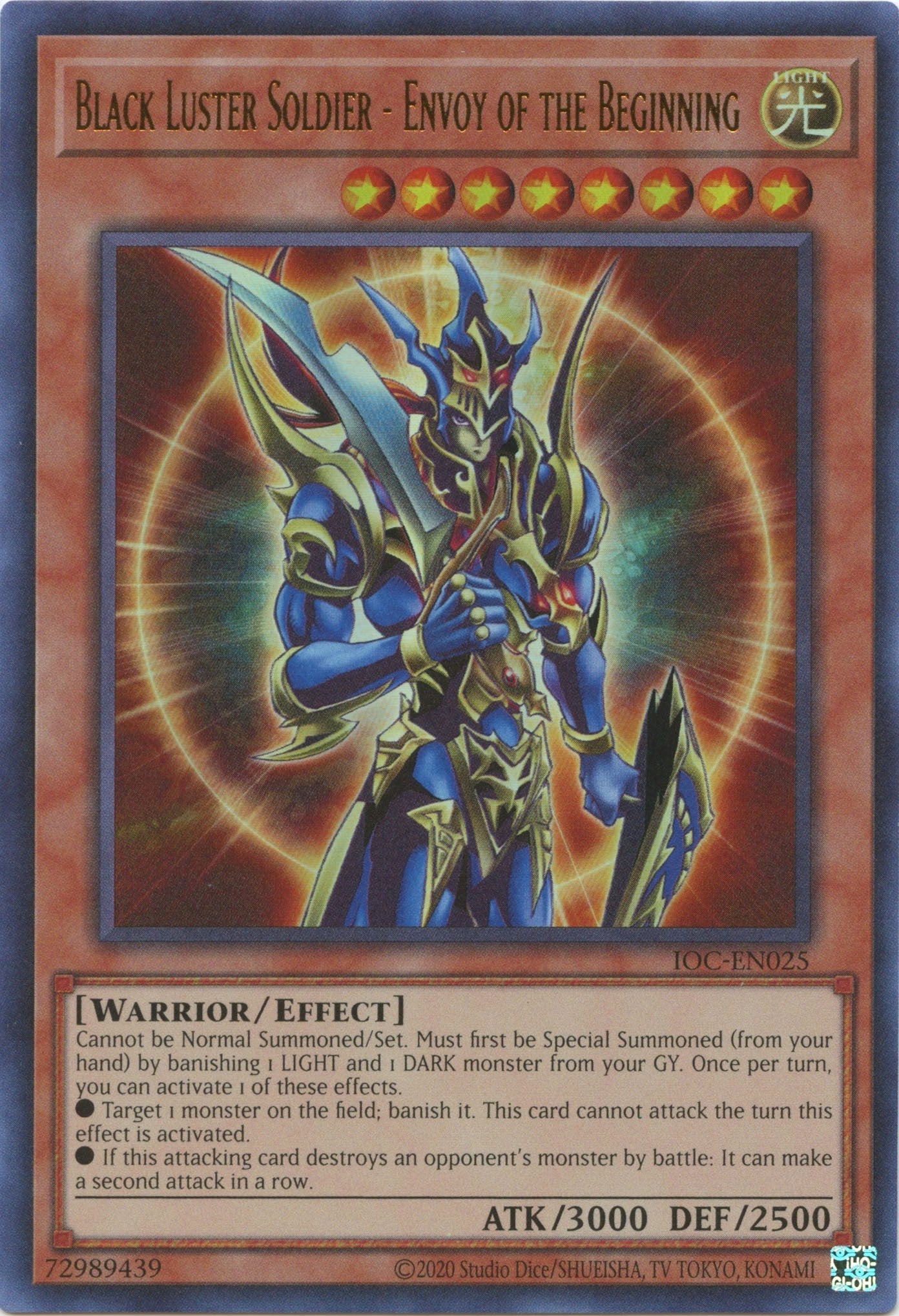 Black Luster Soldier - Envoy of the Beginning (25th Anniversary) [IOC-EN025] Ultra Rare | Odin's Place