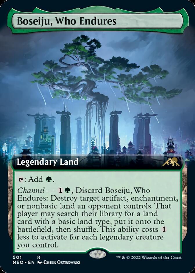 Boseiju, Who Endures (Extended Art) [Kamigawa: Neon Dynasty] | Odin's Place
