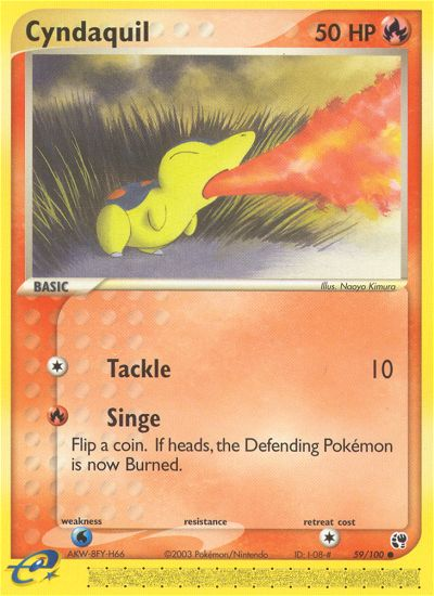 Cyndaquil (59/100) [EX: Sandstorm] | Odin's Place