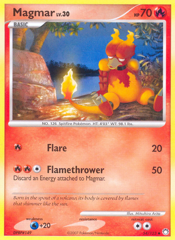 Magmar (54/123) [Diamond & Pearl: Mysterious Treasures] | Odin's Place
