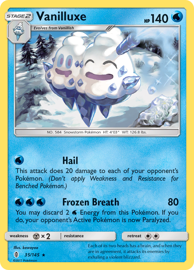 Vanilluxe (35/145) [Sun & Moon: Guardians Rising] | Odin's Place