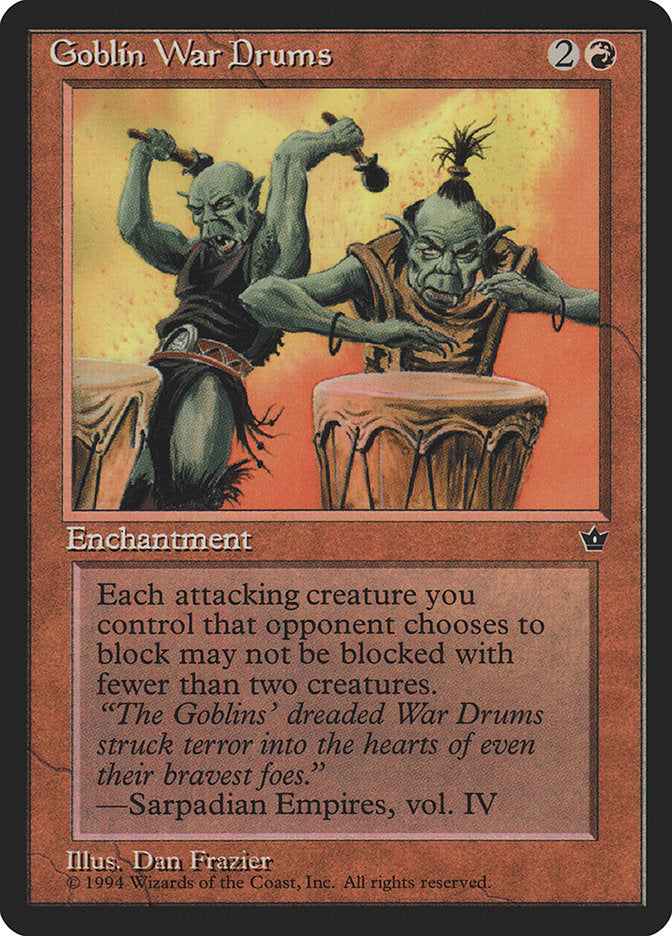 Goblin War Drums (Dan Frazier) [Fallen Empires] | Odin's Place