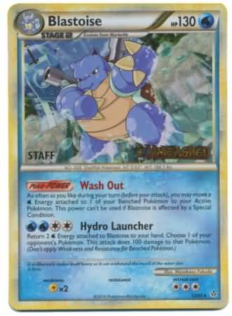 Blastoise (13/95) (Staff Prerelease Promo) [HeartGold & SoulSilver: Black Star Promos] | Odin's Place