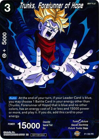 Trunks, Forerunner of Hope (P-139) [Promotion Cards] | Odin's Place