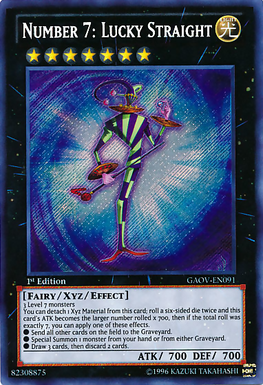 Number 7: Lucky Straight [GAOV-EN091] Secret Rare | Odin's Place