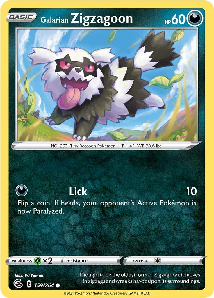 Galarian Zigzagoon (159/264) [Sword & Shield: Fusion Strike] | Odin's Place