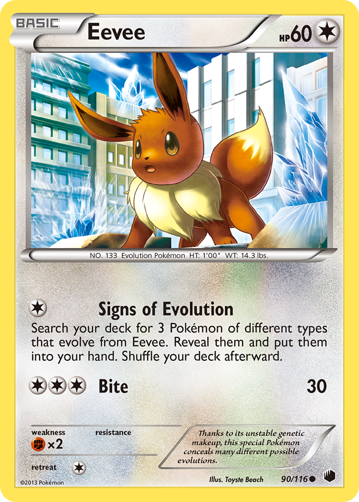 Eevee (90/116) [Black & White: Plasma Freeze] | Odin's Place