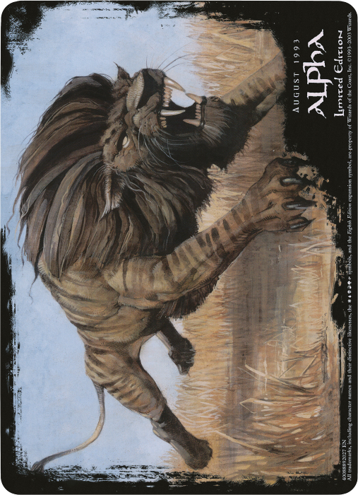 Savannah Lions (Oversized) [Eighth Edition Box Topper] | Odin's Place