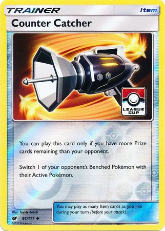 Counter Catcher (91/111) (League Promo) [Sun & Moon: Crimson Invasion] | Odin's Place