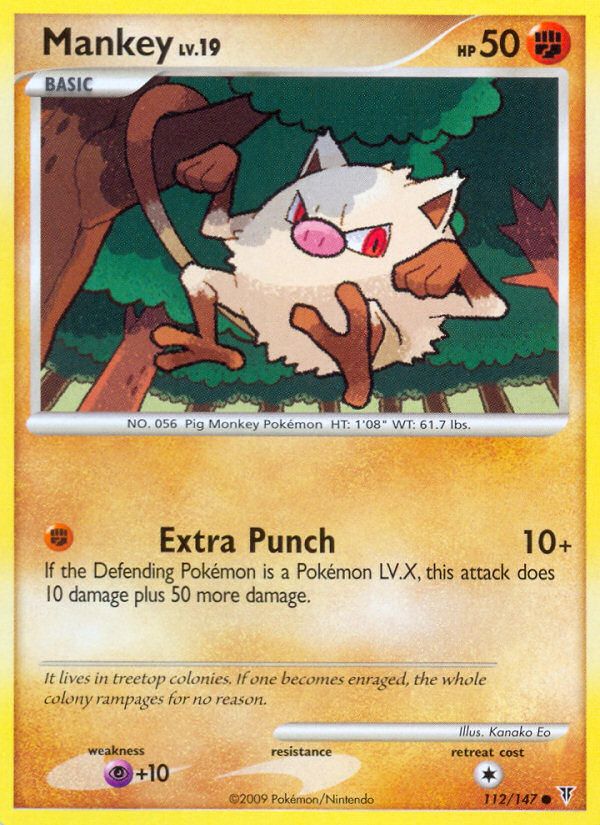 Mankey (112/147) [Platinum: Supreme Victors] | Odin's Place