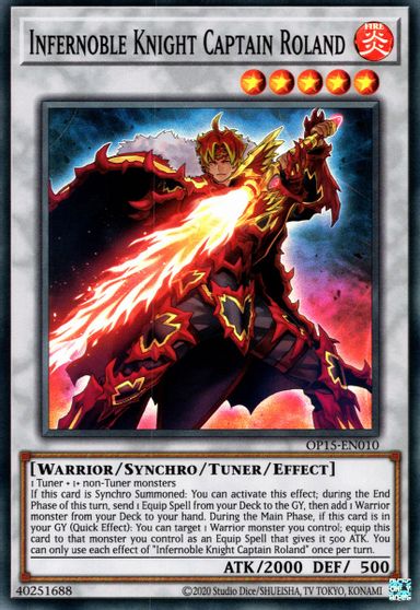 Infernoble Knight Captain Roland [OP15-EN010] Super Rare | Odin's Place