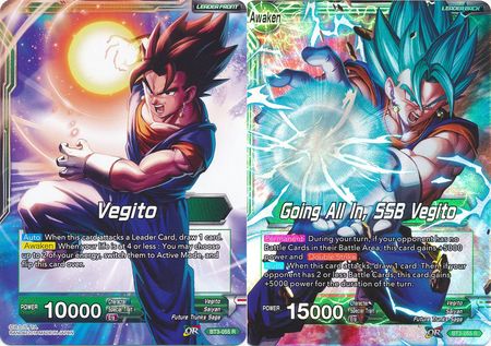 Vegito // Going All In, SSB Vegito (BT3-055) [Cross Worlds] | Odin's Place