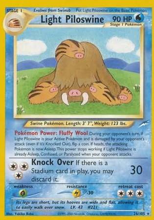 Light Piloswine (26/105) [Neo Destiny Unlimited] | Odin's Place