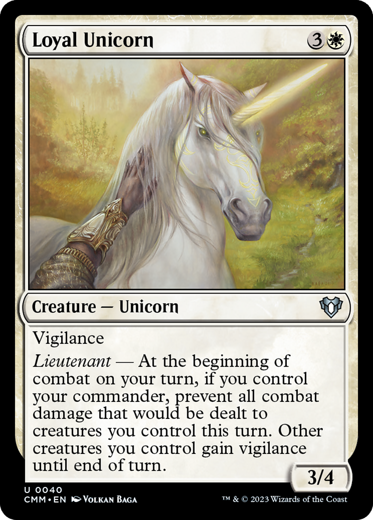 Loyal Unicorn [Commander Masters] | Odin's Place
