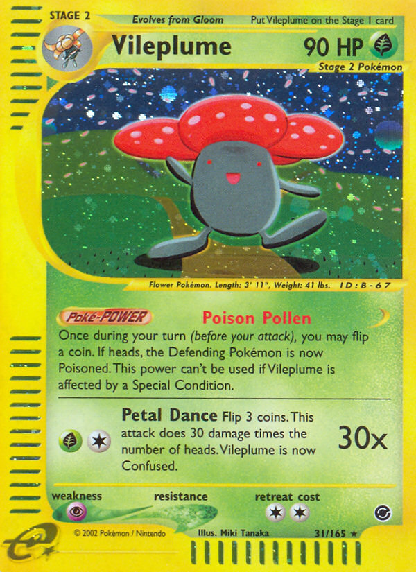 Vileplume (31/165) [Expedition: Base Set] | Odin's Place
