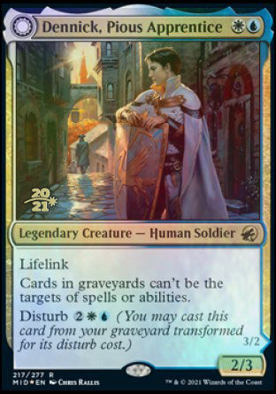 Dennick, Pious Apprentice // Dennick, Pious Apparition [Innistrad: Midnight Hunt Prerelease Promos] | Odin's Place