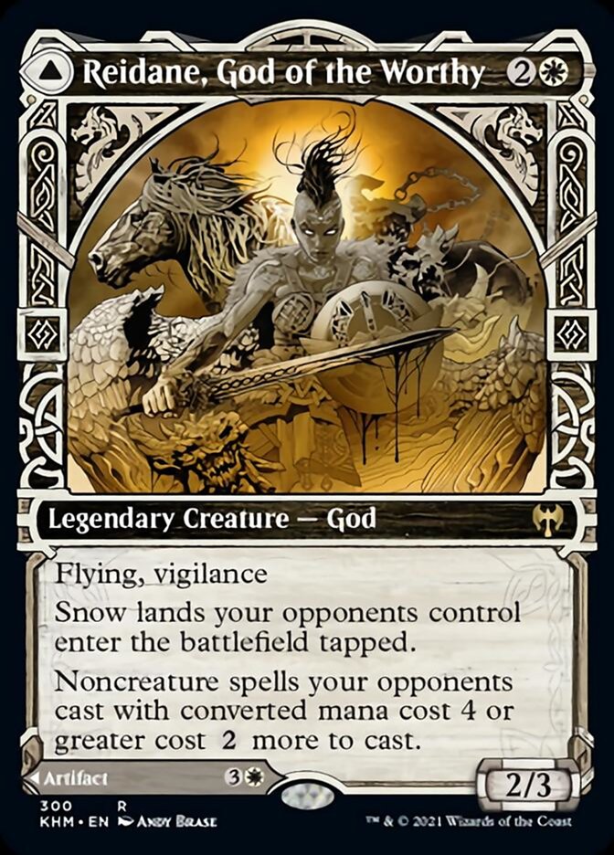Reidane, God of the Worthy // Valkmira, Protector's Shield (Showcase) [Kaldheim] | Odin's Place