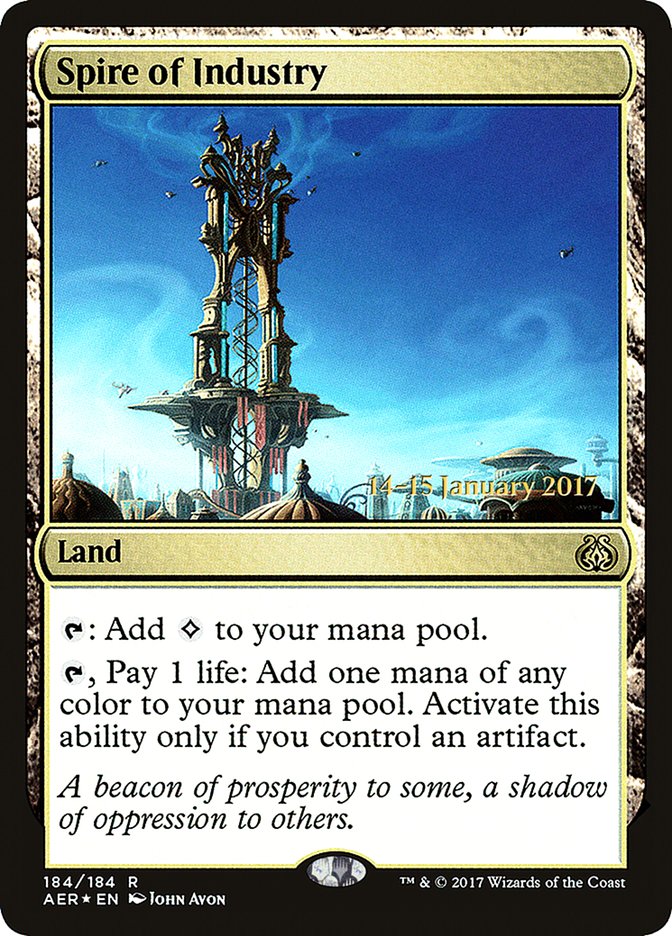 Spire of Industry (184) [Aether Revolt Prerelease Promos] | Odin's Place