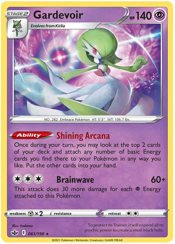 Gardevoir (061/198) (Theme Deck Exclusive) [Sword & Shield: Chilling Reign] | Odin's Place