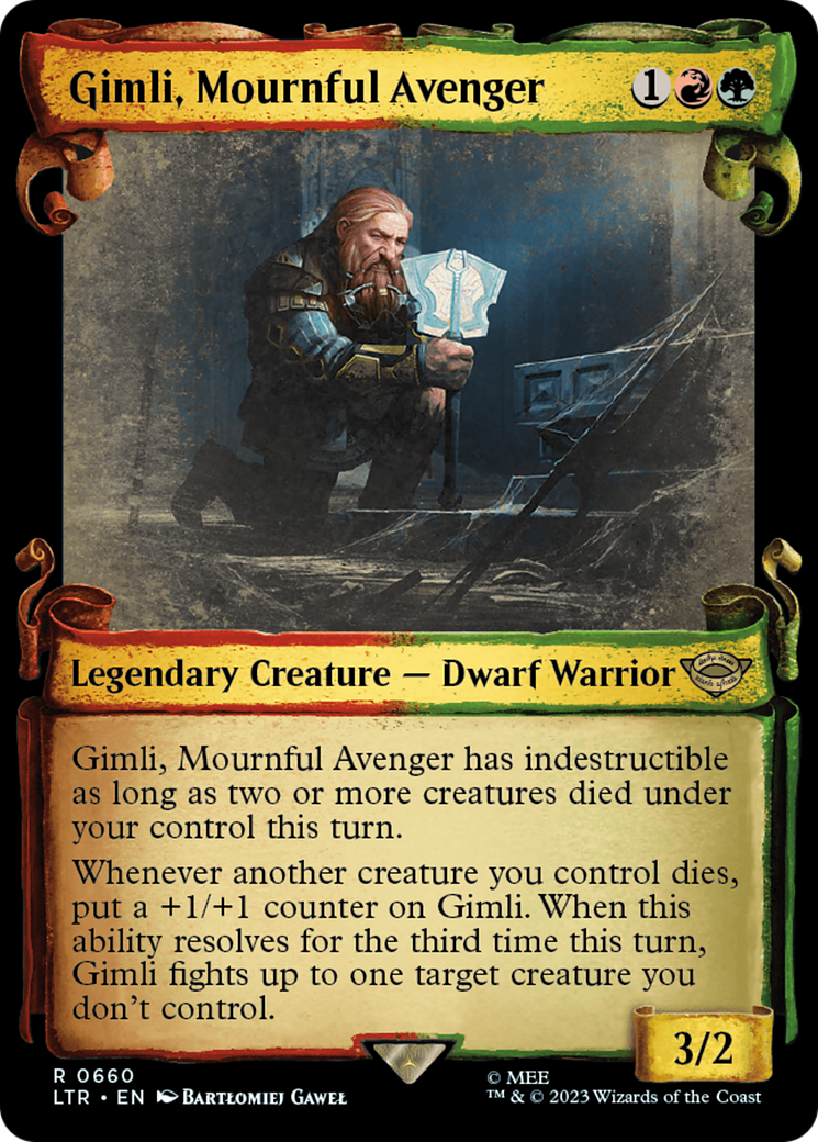 Gimli, Mournful Avenger [The Lord of the Rings: Tales of Middle-Earth Showcase Scrolls] | Odin's Place