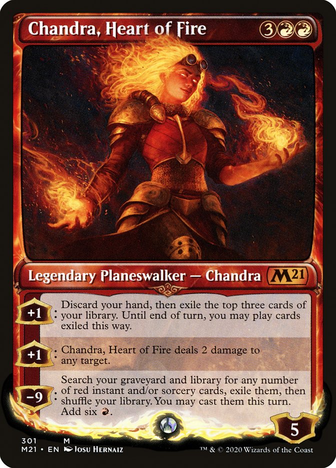 Chandra, Heart of Fire (Showcase) [Core Set 2021] | Odin's Place