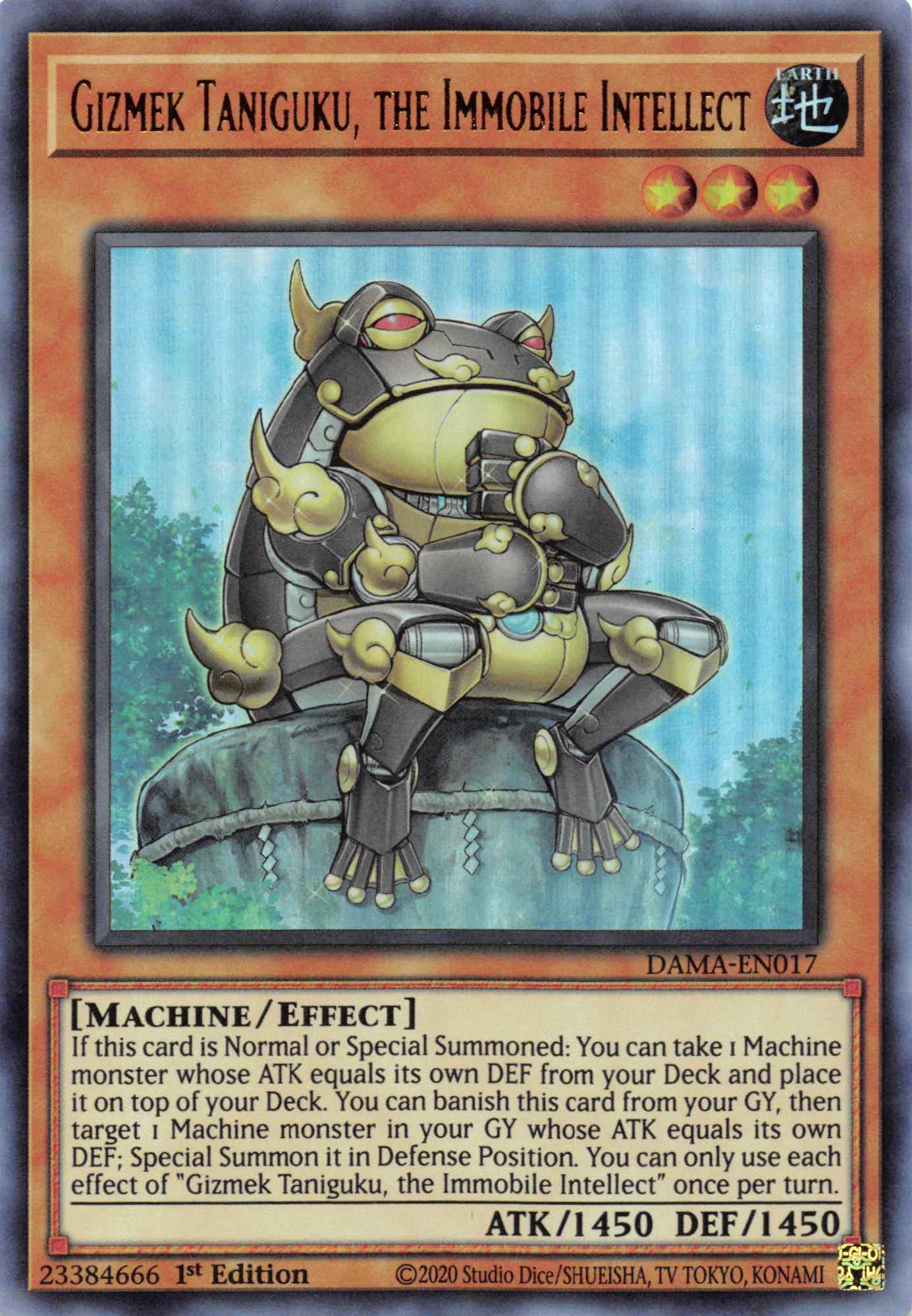 Gizmek Taniguku, the Immobile Intellect [DAMA-EN017] Ultra Rare | Odin's Place