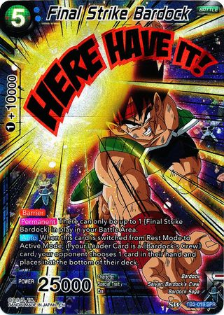 Final Strike Bardock (SPR) (TB3-019) [Clash of Fates] | Odin's Place