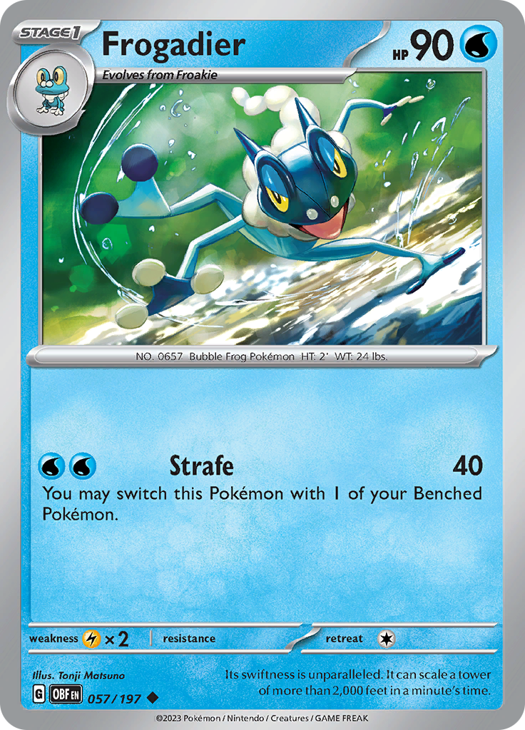 Frogadier (057/197) [Scarlet & Violet: Obsidian Flames] | Odin's Place