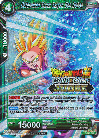 Determined Super Saiyan Son Gohan (P-016) [Judge Promotion Cards] | Odin's Place