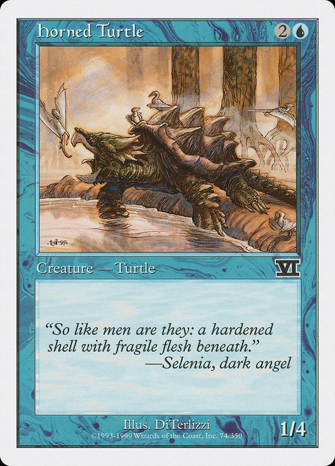 Horned Turtle (74) [Classic Sixth Edition] | Odin's Place