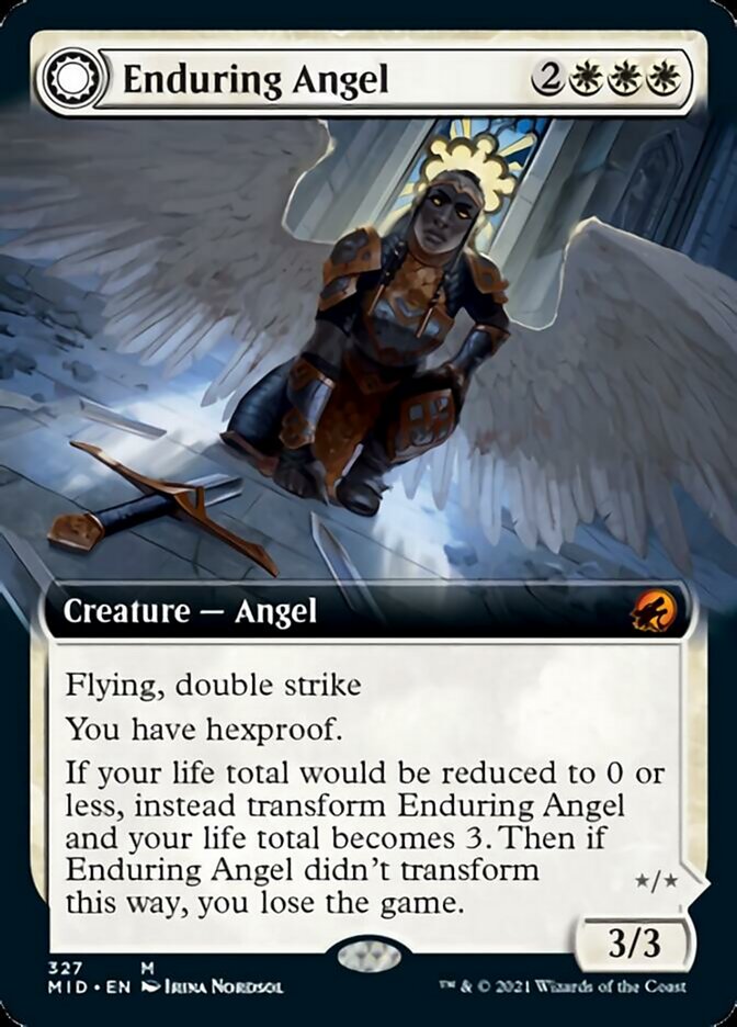 Enduring Angel // Angelic Enforcer (Extended Art) [Innistrad: Midnight Hunt] | Odin's Place